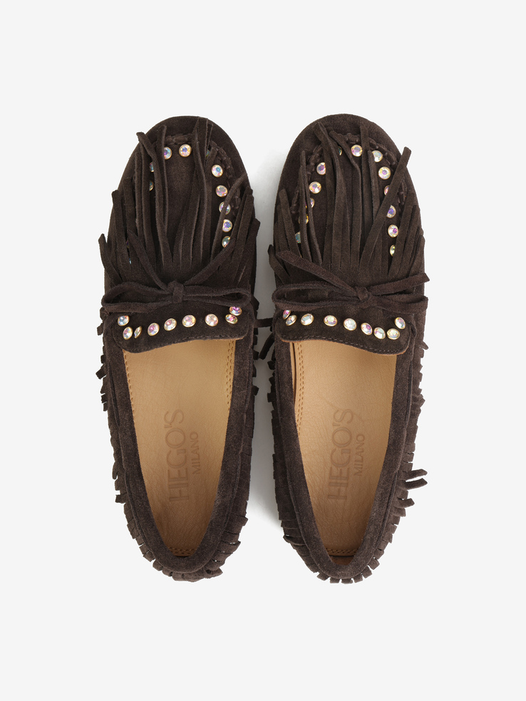 MOKASYNY HEGO'S Milano F25505-19 SUEDE BROWN