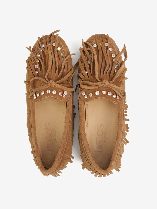 MOKASYNY HEGO'S Milano F25505-19 SUEDE TAN