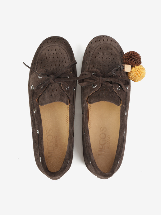 MOKASYNY HEGO'S Milano F25505-10 SUEDE BROWN