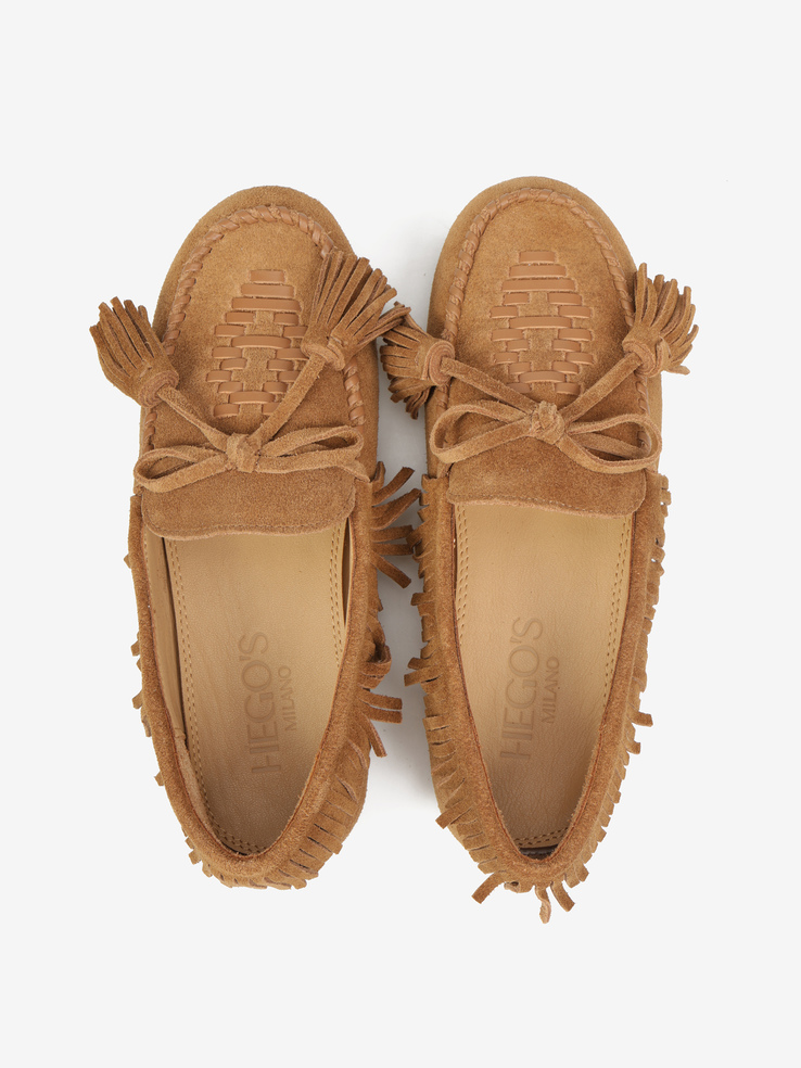 MOKASYNY HEGO'S Milano F25505-24 SUEDE TAN/TAN