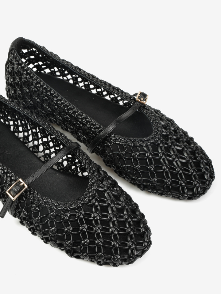 CZARNE BALERINY  HEGO'S Milano