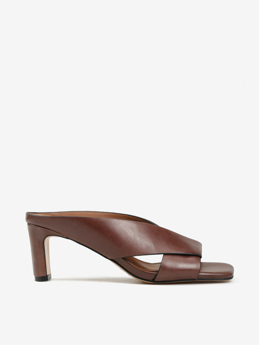 KLAPKI HEGO'S Milano LINDA F2 VACCHETTA COFFEE