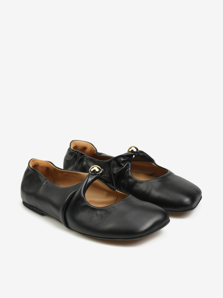 CZARNE BALERINY  HEGO'S Milano