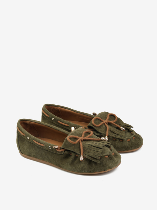 MOKASYNY HEGO'S Milano 500 SUEDE 205 KHAKI