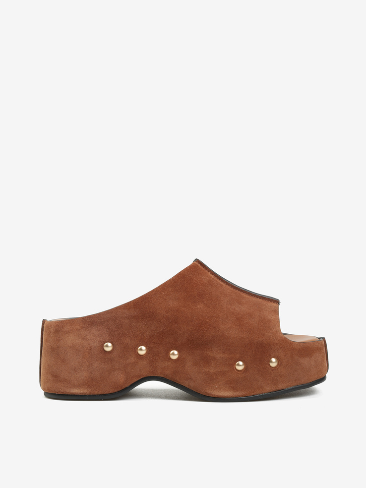 KLAPKI HEGO'S Milano CAROLA-G8 SUEDE T.MORO