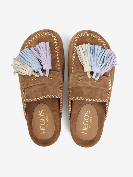 KLAPKI HEGO'S Milano IRIS-C10 SUEDE SIGAR