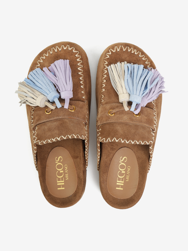 KLAPKI HEGO'S Milano IRIS-C10 SUEDE SIGAR