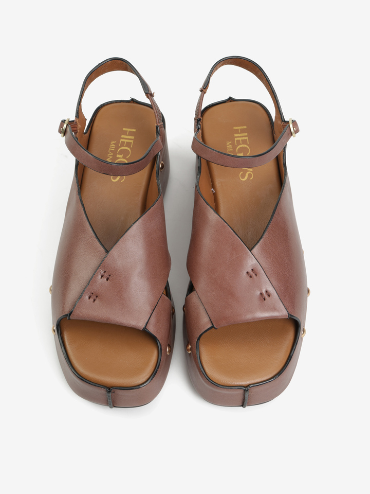 SKÓRZANE SANDAŁY HEGO'S Milano