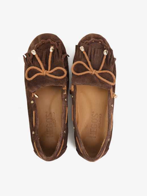 MOKASYNY HEGO'S Milano 500 SUEDE 195 KAHVE
