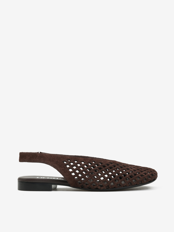 BALERINY HEGO'S Milano 347 SUEDE 170 KAHVE