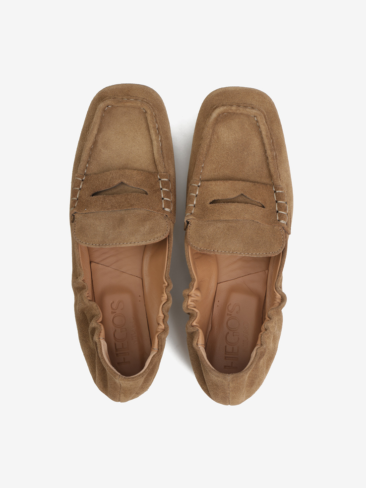 MOKASYNY HEGO'S Milano MB-VIOLET CAMOSCIO SAND