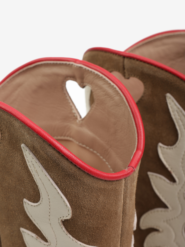 ZAMSZOWE KOWBOJKI NA KOTURNIE HEGO'S Milano