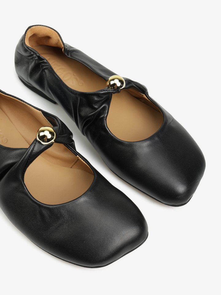 CZARNE BALERINY  HEGO'S Milano