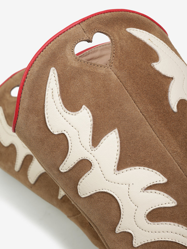 ZAMSZOWE KOWBOJKI NA KOTURNIE HEGO'S Milano