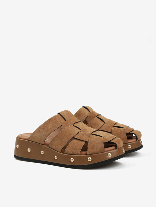 KLAPKI HEGO'S Milano GILDA-A3 SUEDE SIGAR