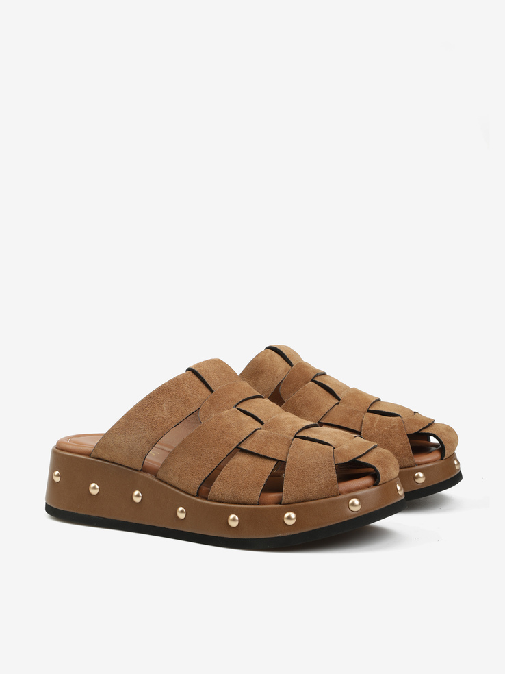 KLAPKI HEGO'S Milano GILDA-A3 SUEDE SIGAR