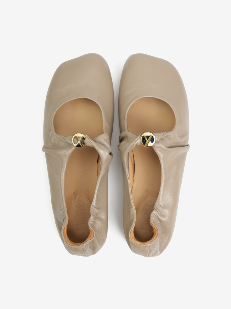 BALERINY HEGO'S Milano LW07 NAPPA NUVOLA