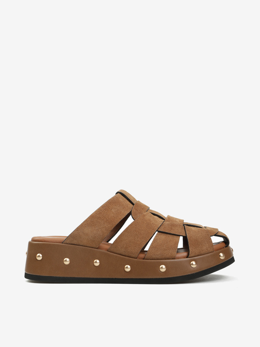 KLAPKI HEGO'S Milano GILDA-A3 SUEDE SIGAR