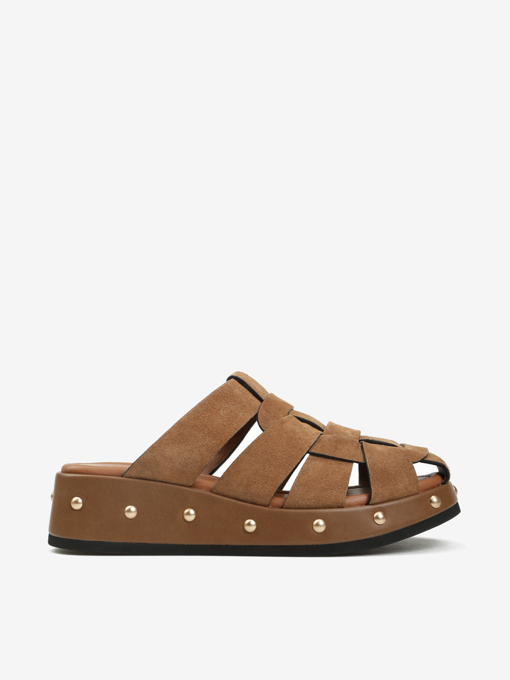 KLAPKI HEGO'S Milano GILDA-A3 SUEDE SIGAR