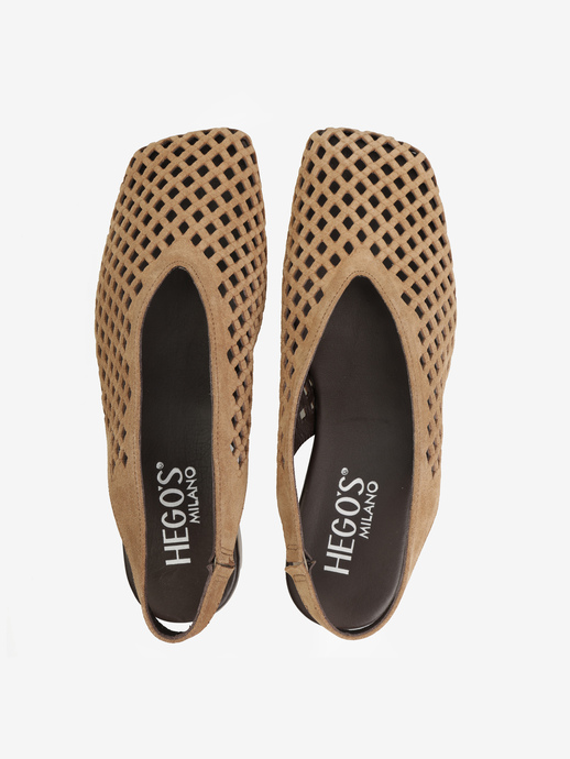 BALERINY HEGO'S Milano 347 SUEDE 167-40 SIGARO