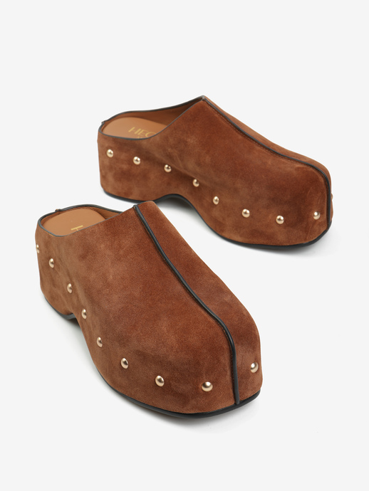 KLAPKI HEGO'S Milano CAROLA-H SUEDE T.MORO