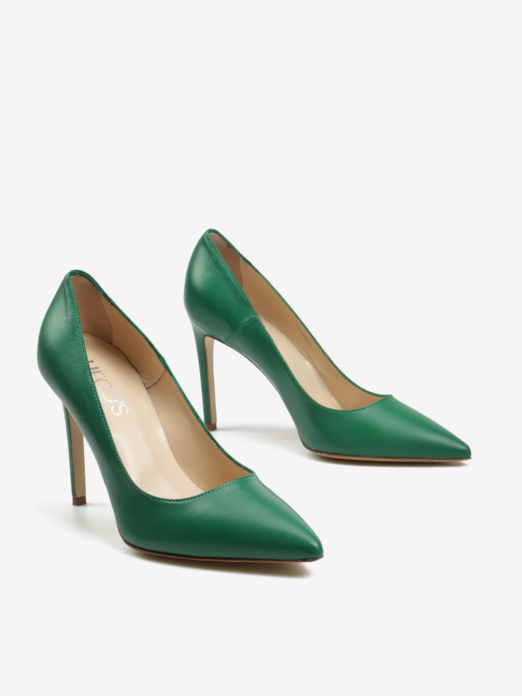 SZPILKI HEGO'S Milano 4200 NAPPA 6004 VERDE