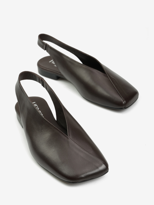 BALERINY HEGO'S Milano 347 1214 NAPPA  BROWN