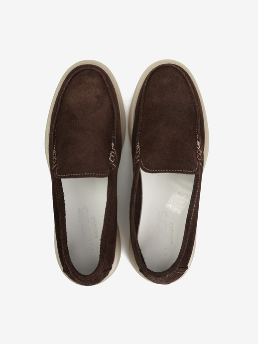 MOKASYNY HEGO'S Milano 19 SUEDE T.MORO