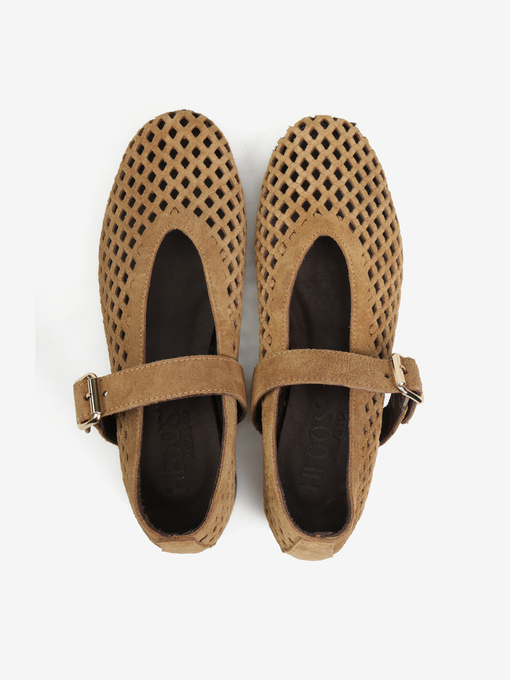 BALERINY HEGO'S Milano 500 2787 SUEDE 185 SIGARO