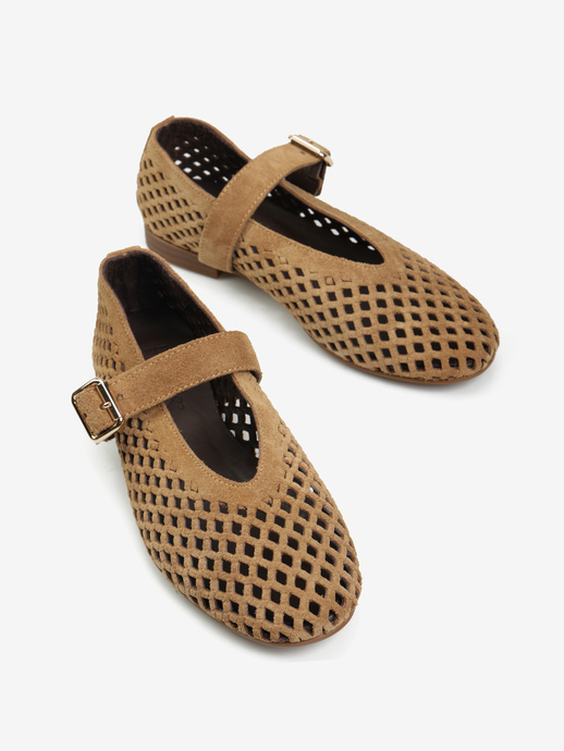 BALERINY HEGO'S Milano 500 2787 SUEDE 185 SIGARO