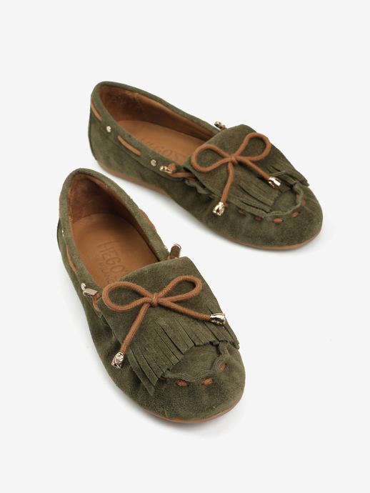 MOKASYNY HEGO'S Milano 500 SUEDE 205 KHAKI
