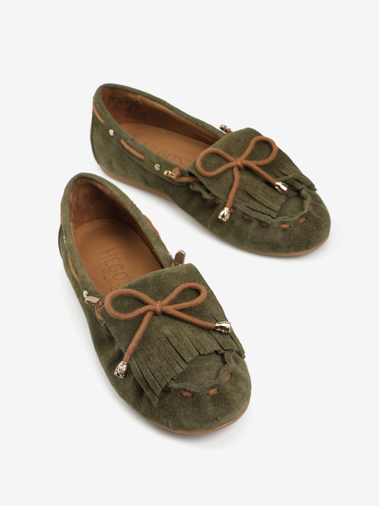 MOKASYNY HEGO'S Milano 500 SUEDE 205 KHAKI