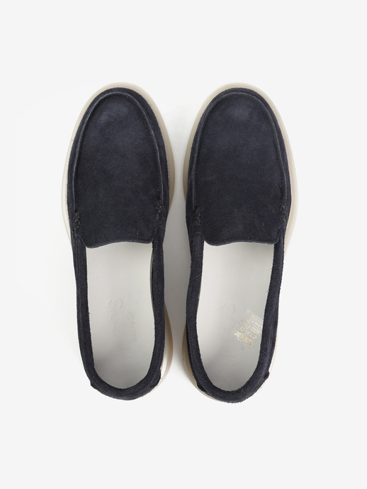 MOKASYNY HEGO'S Milano 19 SUEDE BLUE