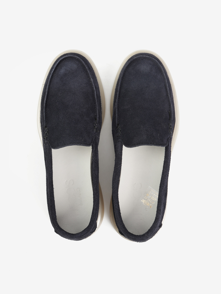 MOKASYNY HEGO'S Milano 19 SUEDE BLUE