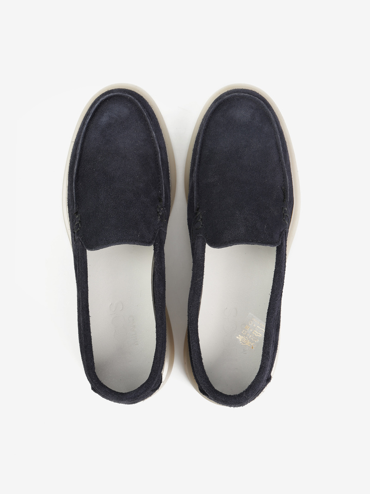 GRANATOWE MOKASYNY HEGO'S Milano