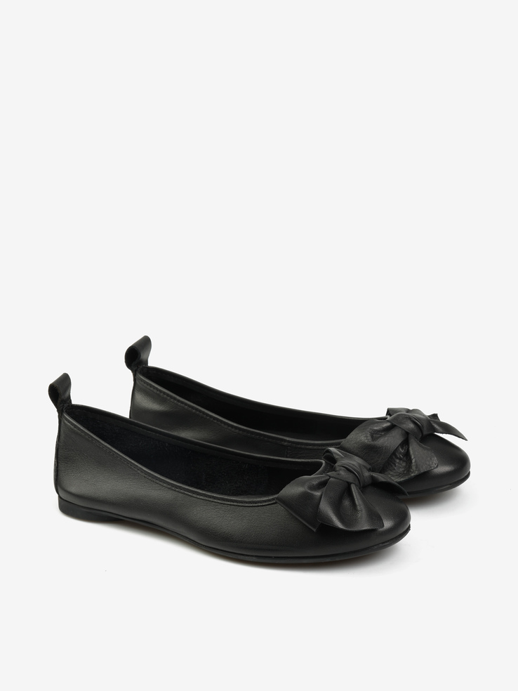 BALERINY HEGO'S Milano BT2011 NAPPA BLACK