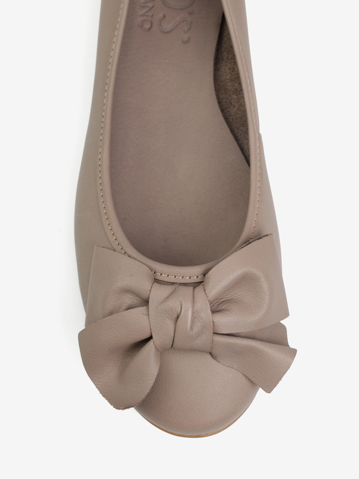 SKÓRZANE BALERINY HEGO'S Milano