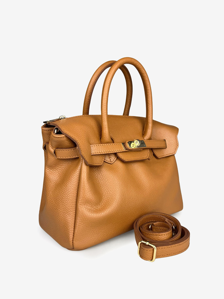 TOREBKA DAMSKA HEGO'S Milano 1460G MARTELLATO CUOIO