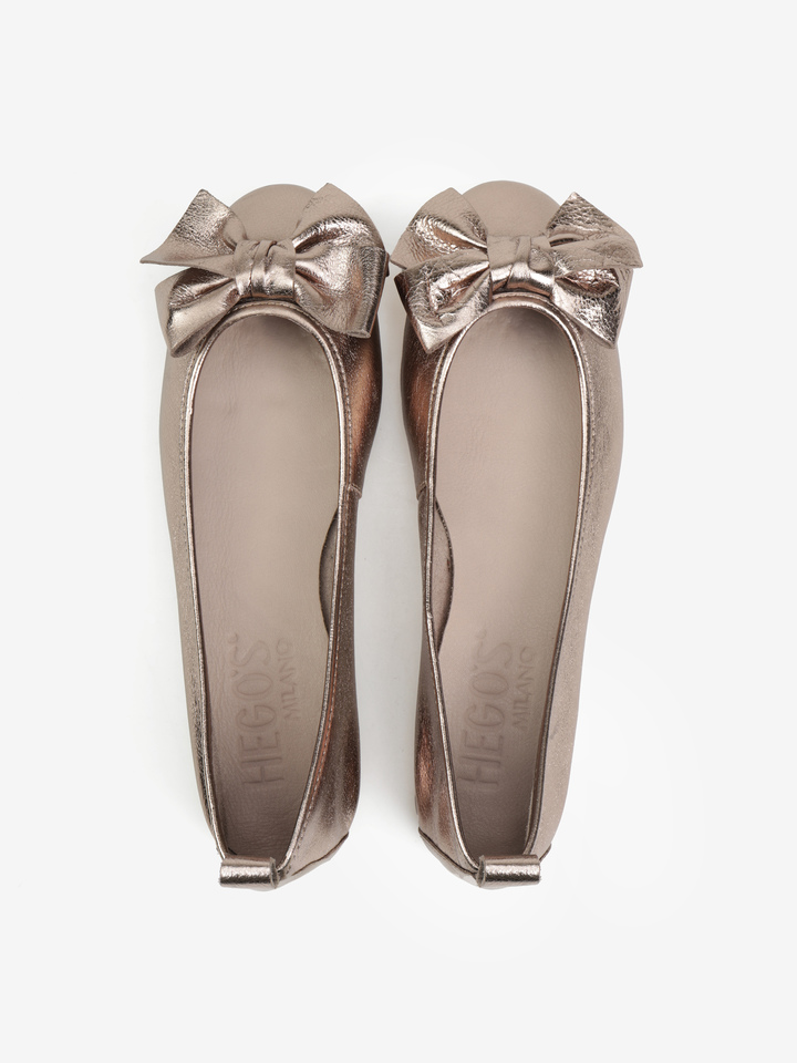 METALICZNE BALERINY  HEGO'S Milano