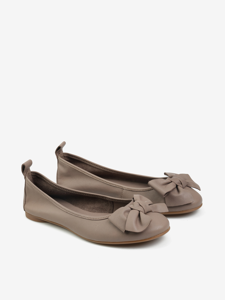 SKÓRZANE BALERINY HEGO'S Milano