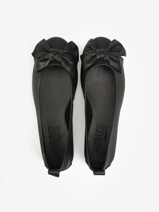 BALERINY HEGO'S Milano BT2011 NAPPA BLACK
