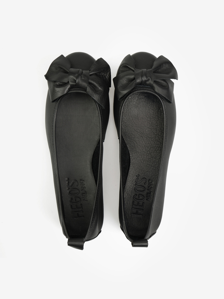 BALERINY HEGO'S Milano BT2011 NAPPA BLACK
