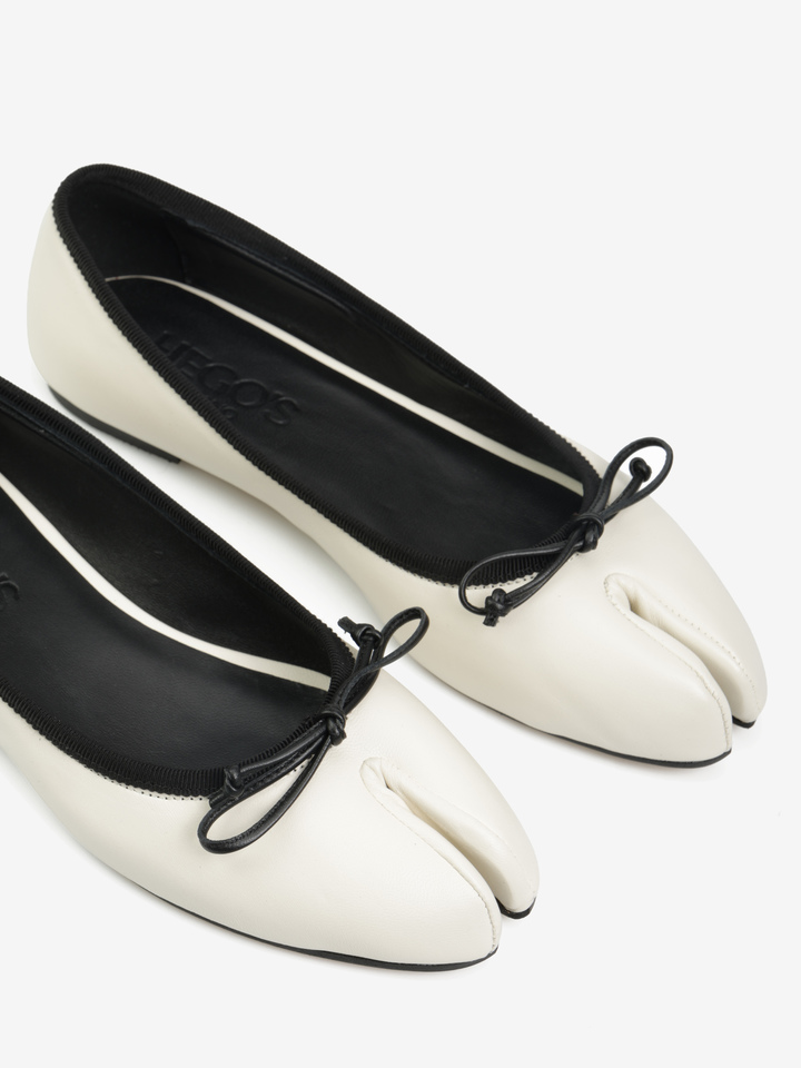 SKÓRZANE BALERINY  HEGO'S Milano