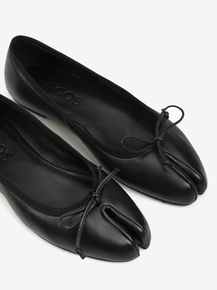 CZARNE BALERINY  HEGO'S Milano