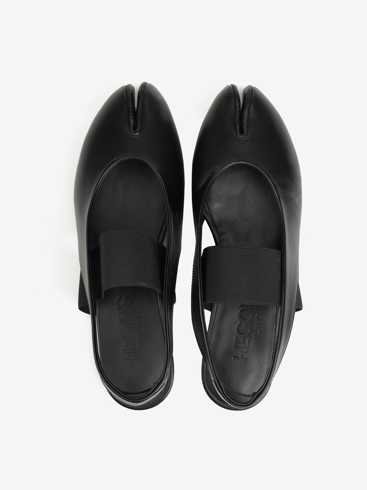 BALERINY HEGO'S Milano DM702 NAPPA NERA