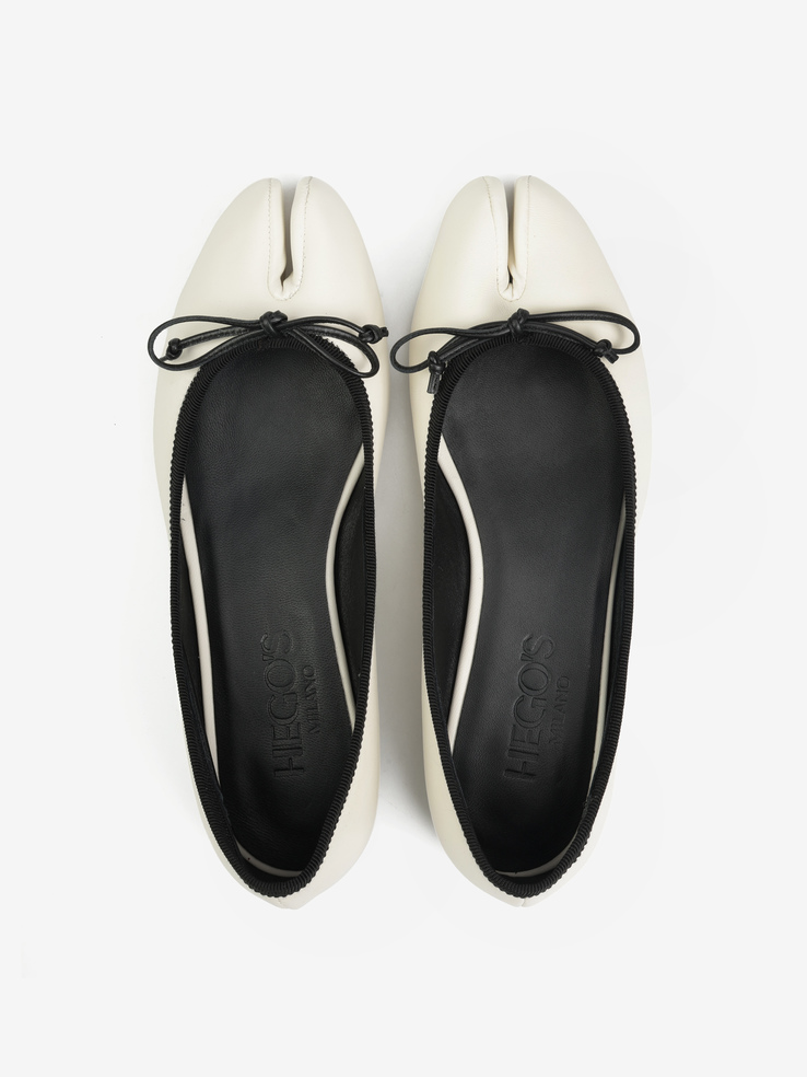 BALERINY HEGO'S Milano DM700 NAPPA AVORIO