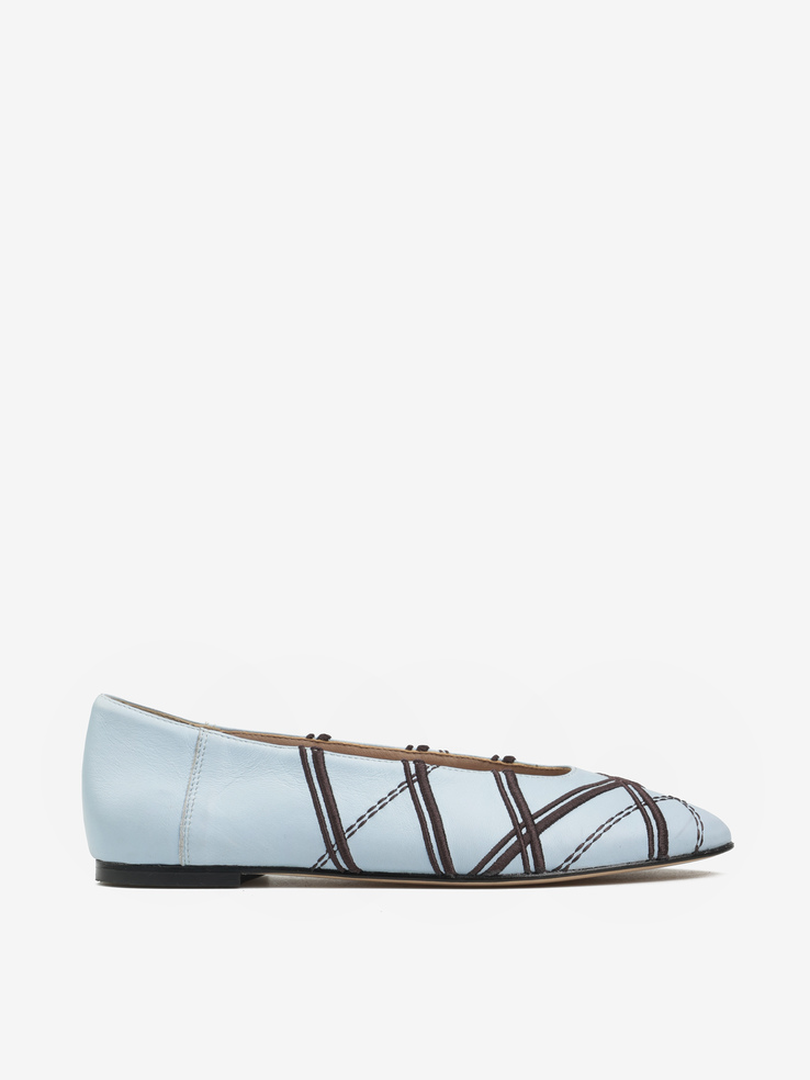 BALERINY HEGO'S Milano 2055 NAPPA CIELO