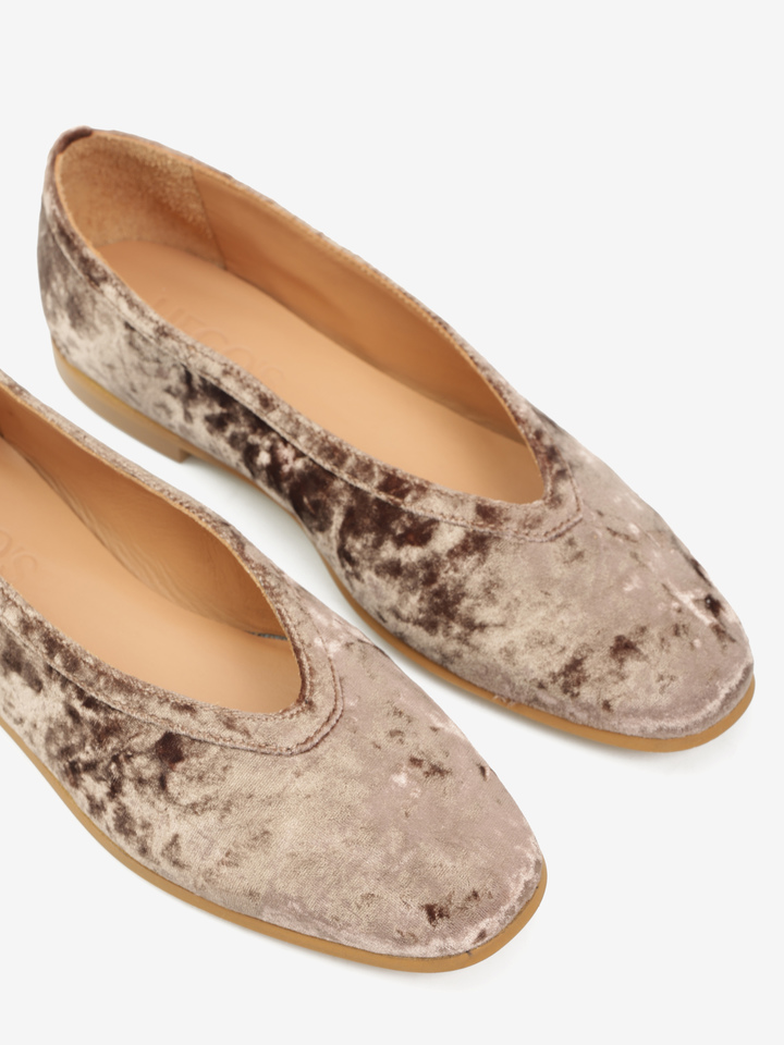 BRĄZOWE BALERINY  HEGO'S Milano