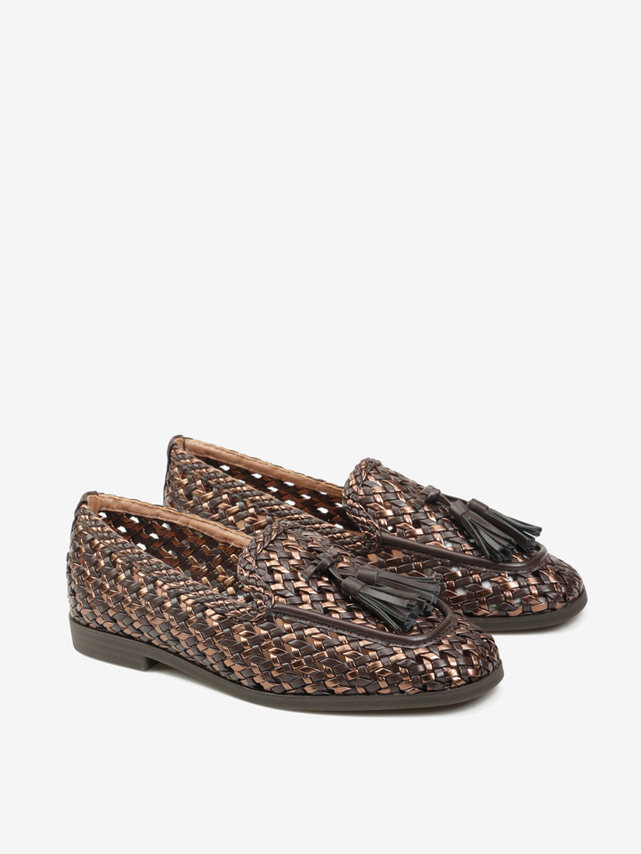 MOKASYNY Z PLECIONKI HEGO'S Milano