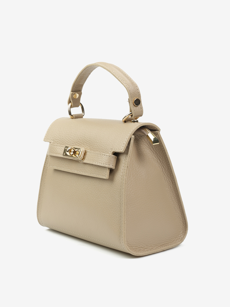 TOREBKA DAMSKA HEGO'S Milano 2167 MARTELLATO TAUPE SCURO